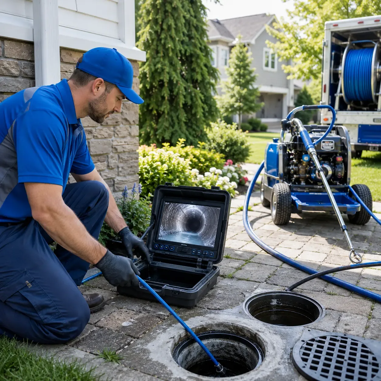 Outdoor drain cleaning professionals serving Carp Lake, MI