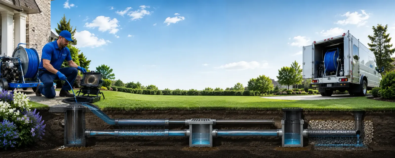 Outdoor drain cleaning information for Carp Lake, MI